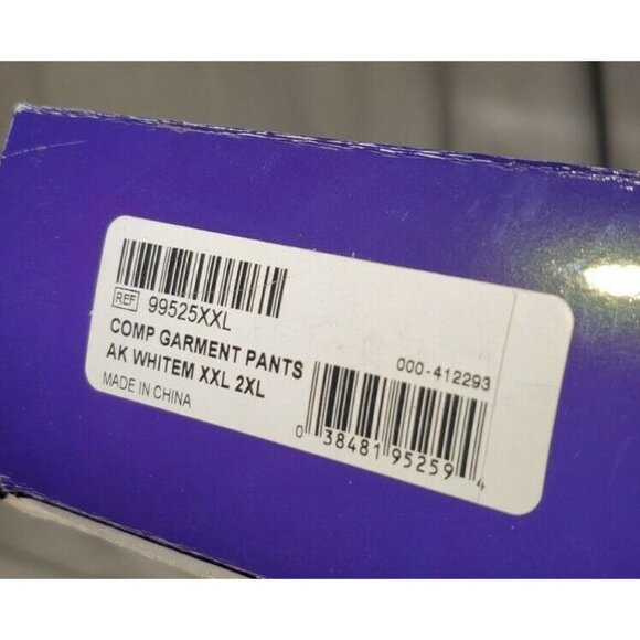 NEW Bell Horn Compression Garment Pants Zipper Stretch Size XXL 99525XXL WHITE - Picture 4 of 4